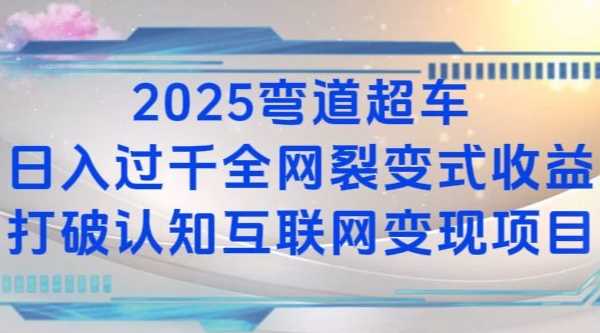2025弯道超车日入过K全网裂变式收益打破认知互联网变现项目【揭秘】-壹浩聊项目
