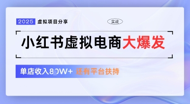小红书虚拟电商项目，平台大力免费流量扶持，低门槛1拖3玩法-壹浩聊项目