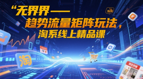 无界-趋势流量矩阵玩法，淘系线上精品课-壹浩聊项目