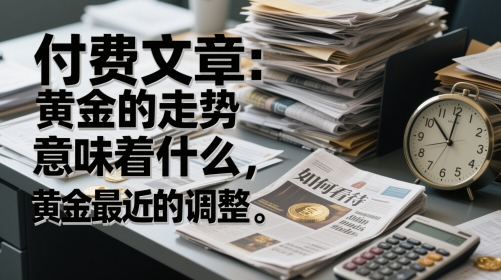 付费文章：黄金的走势意味着什么，如何看待黄金最近的调整-壹浩聊项目