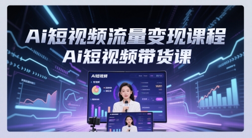 Ai短视频流量变现课程，Ai短视频带货课-壹浩聊项目