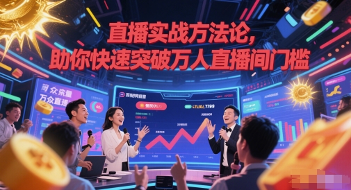直播实战方法论，助你快速突破万人直播间门槛-壹浩聊项目