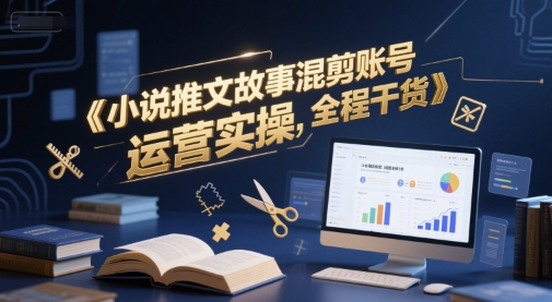 小说推文故事混剪账号运营实操，全程干货-壹浩聊项目