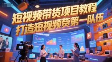 短视频带货项目教程，打造短视频带货第一队伍-壹浩聊项目