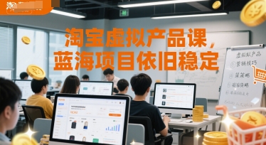 淘宝虚拟产品课，蓝海项目依旧稳定-壹浩聊项目