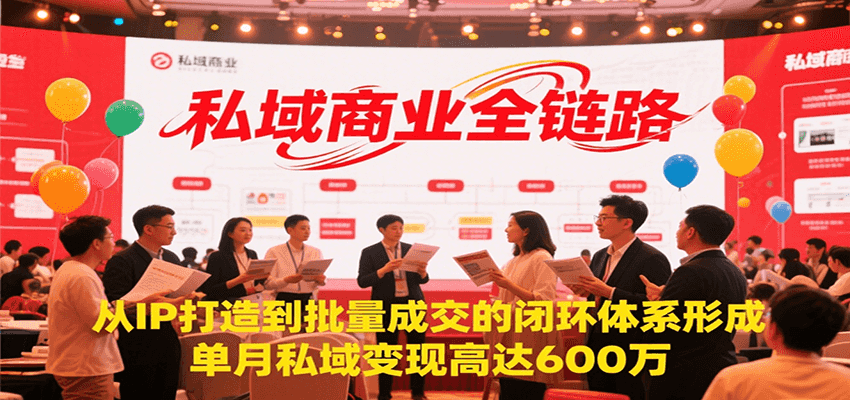 私域商业全链路，从IP打造到批量成交的闭环体系形成，单月私域变现600万-壹浩聊项目