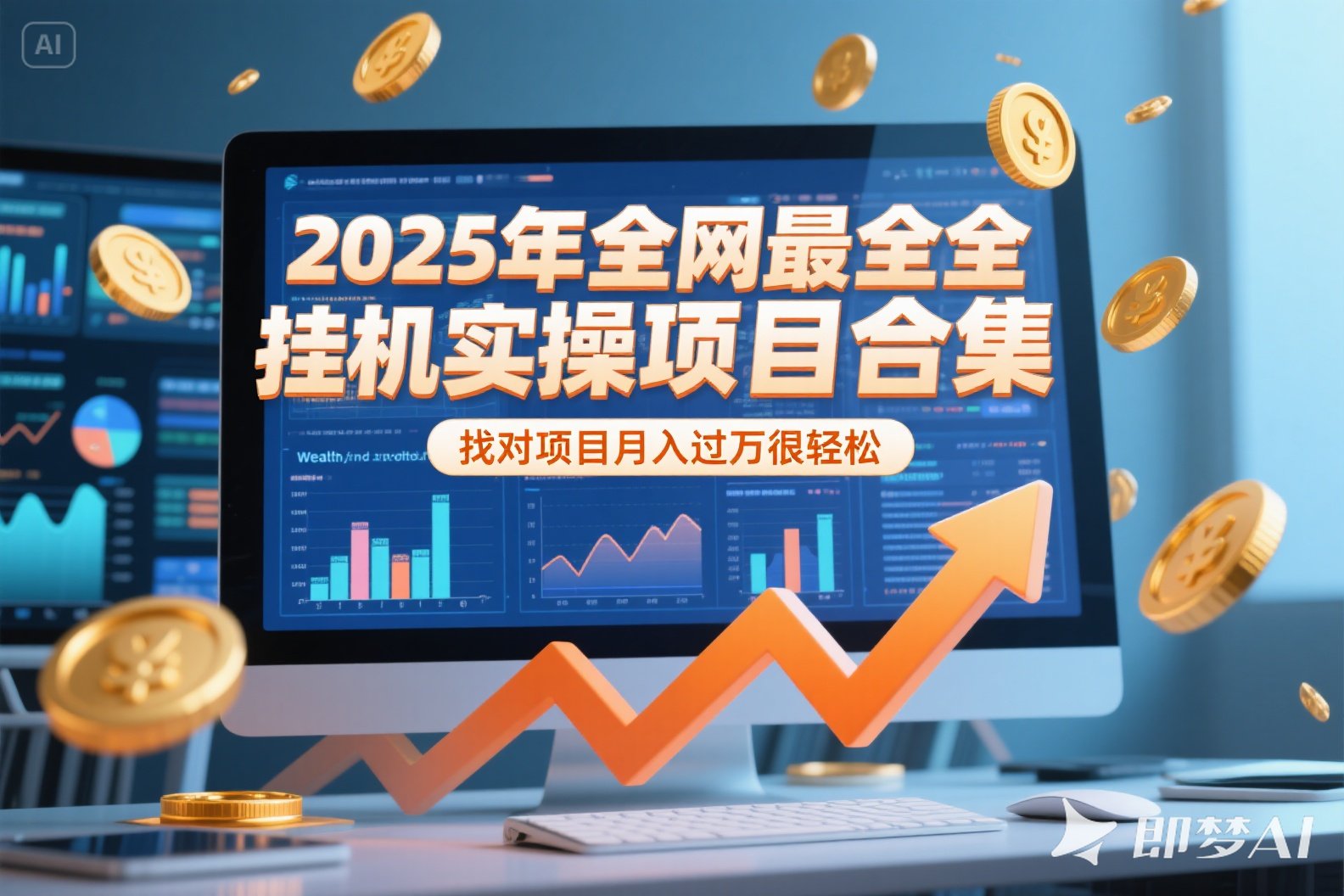 2025年挂机实操项目实操演练，挂机类型，AI直播类型，轻资产创业类型…-壹浩聊项目