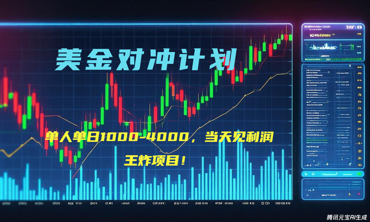 2025年最暴力项目“美金先登计划”最新最强对冲战法，每日实际收益1K-4K-壹浩聊项目