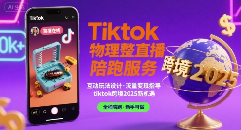 Tiktok物理整蛊直播陪跑服务-tiktok跨境2025-壹浩聊项目