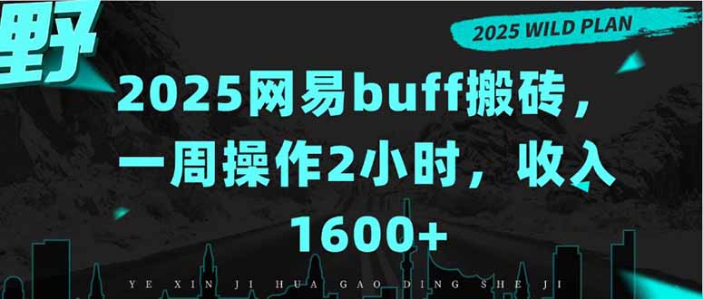 2025网易buff搬砖，一周操作2小时，收入1600+-壹浩聊项目