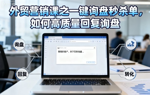 外贸营销课之一键询盘秒杀单，如何高质量回复询盘-壹浩聊项目