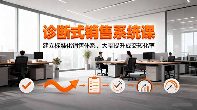 诊断式销售系统课，建立标准化销售体系，大幅提升成交转化率-壹浩聊项目