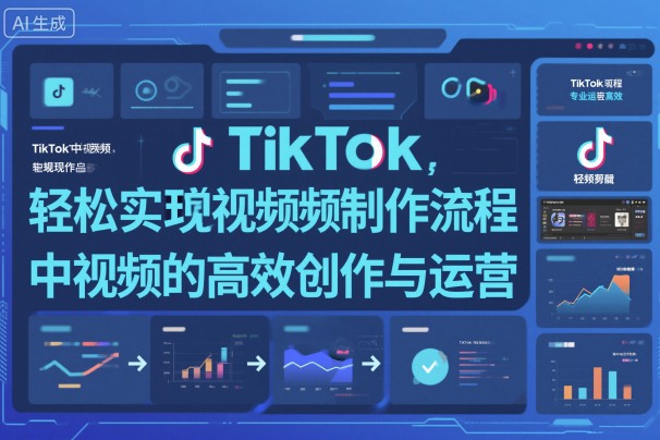 TikTok中视频制做流程，轻松实现Tk中视频的高效创作与运营-壹浩聊项目
