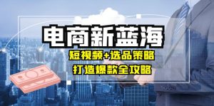 商家必看电商新蓝海:短视频+选品策略,打造爆款全攻略,月入10w+-壹浩聊项目