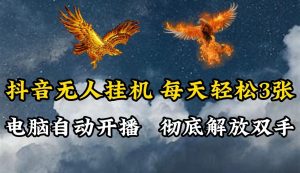 抖音无人直播,电脑全自动挂机,每天轻松300+,彻底解放双手!-壹浩聊项目