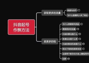 古木抖音起号作弊方法鱼塘起号,获取更多流量,卖更多的钱-壹浩聊项目