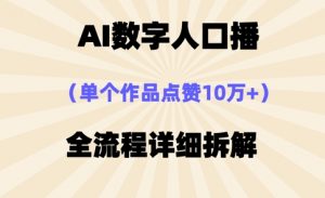 AI数字人口播，单个作品点赞10万+，操作方法十分简单-壹浩聊项目