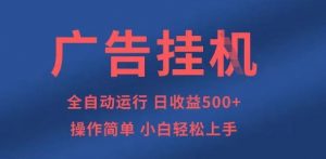 广告挂G全自动5张+项目，操作简单，小白轻松上手【揭秘】-壹浩聊项目