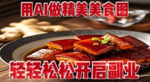 用AI做精美美食图,无需专业设备拍摄,轻轻松松开启副业-壹浩聊项目