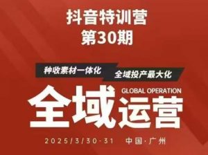 抖音特训营第30期线下培训资料，没有录音视频，正版整理的脑图资料及学员总结核心点-壹浩聊项目