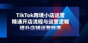 TikTok跨境小店运营,精通开店流程与运营逻辑,提升店铺运营效率-壹浩聊项目