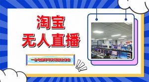 淘宝无人直播带货，单品打爆+搜索流打法，24小时必出单-壹浩聊项目