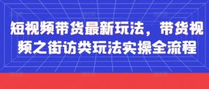 短视频带货最新玩法,带货视频之街访类玩法实操全流程-壹浩聊项目