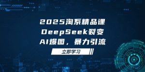 2025 淘系精品课，DeepSeek 裂变，AI 爆图，暴力引流-壹浩聊项目