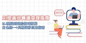 AI绘画多赛道变现指南:MJ基础到进阶技巧拆解,角色统一+风格迁移应用指南-壹浩聊项目