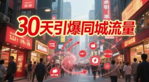 30天引爆同城流量:团购篇 认知篇 流量篇 来客篇 达人篇 老板人设IP篇 投流篇-壹浩聊项目