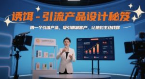 诱饵-引流产品设计秘笈，用一个引流产品，吸引精准客户，让他们主动找你-壹浩聊项目