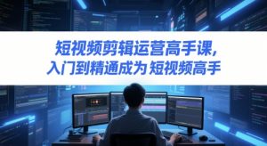 短视频剪辑运营高手课,入门到精通成为短视频高手-壹浩聊项目