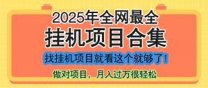 最新2025年挂机项目合集,一套课程全部讲完,找项目看这一个课程就够了!-壹浩聊项目