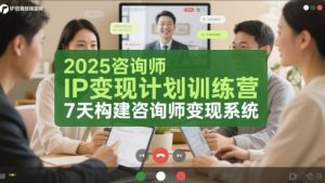 2025咨询师IP变现计划训练营,7天构建咨询师变现系统-壹浩聊项目