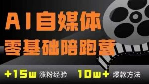 AI自媒体0基础到稳定变现训练营,7大模块带你实现AI自媒体变现-壹浩聊项目