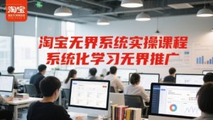 淘宝无界系统实操课程,系统化学习无界推广-壹浩聊项目