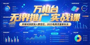 万相台无界推广实战课,关键词测款加人群定位,2025电商流量新玩法-壹浩聊项目
