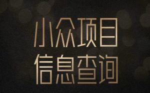 小众蓝海项目情感查询，女粉暴力掘金，轻松日入500+【揭秘】-壹浩聊项目