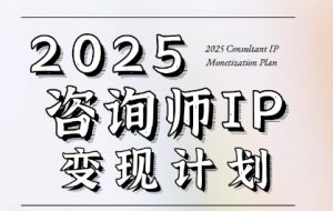 7天构建咨询师变现系统,2025咨询师IP变现计划训练营-壹浩聊项目