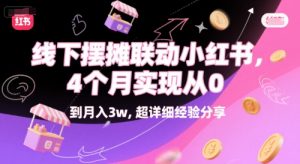 线下摆摊联动小红书,4 个月实现从 0 到月入3w,超详细经验分享-壹浩聊项目