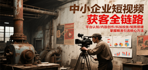 中小企业短视频获客全链路,平台认知/内容创作/抖加投放/矩阵搭建,精准引流核心方法-壹浩聊项目