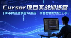 Cursor项目实战训练营，两小时快速掌握AI编程，零基础也能轻松上手-壹浩聊项目