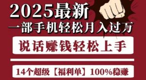 起航哥10个项目8个100%挣钱项目，2025最新一部手机轻松月入过W，简单轻松，无脑操作-壹浩聊项目
