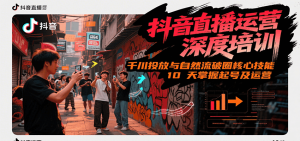 抖音直播运营深度培训，千川投放与自然流核心技能，10天掌握起号及运营(6-7月新课)-壹浩聊项目