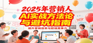 2025年营销实战方法论与避坑指南,利用AI提升营销效率与职场竞争力-壹浩聊项目