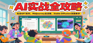 AI实战全攻略,包含GPT系列、Midjourney全流程、Stable Diffusion深度教学-壹浩聊项目