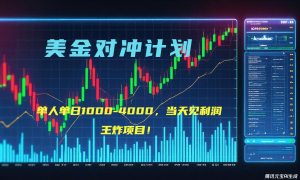 2025年最暴力项目“美金先登计划”最新最强对冲战法，每日实际收益1K-4K-壹浩聊项目