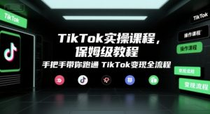 TikTok实操课程,保姆级教程,手把手带你跑通TikTok变现全流程-壹浩聊项目