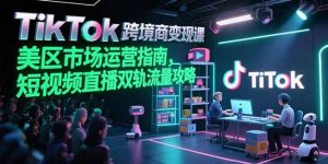 TikTok跨境电商变现课,美区市场运营指南,短视频直播双轨流量攻略-壹浩聊项目