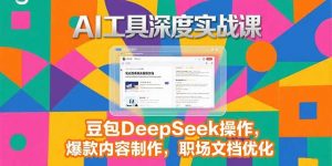2025AI工具深度实战课,豆包DeepSeek操作,爆款内容制作,职场文档优化-壹浩聊项目